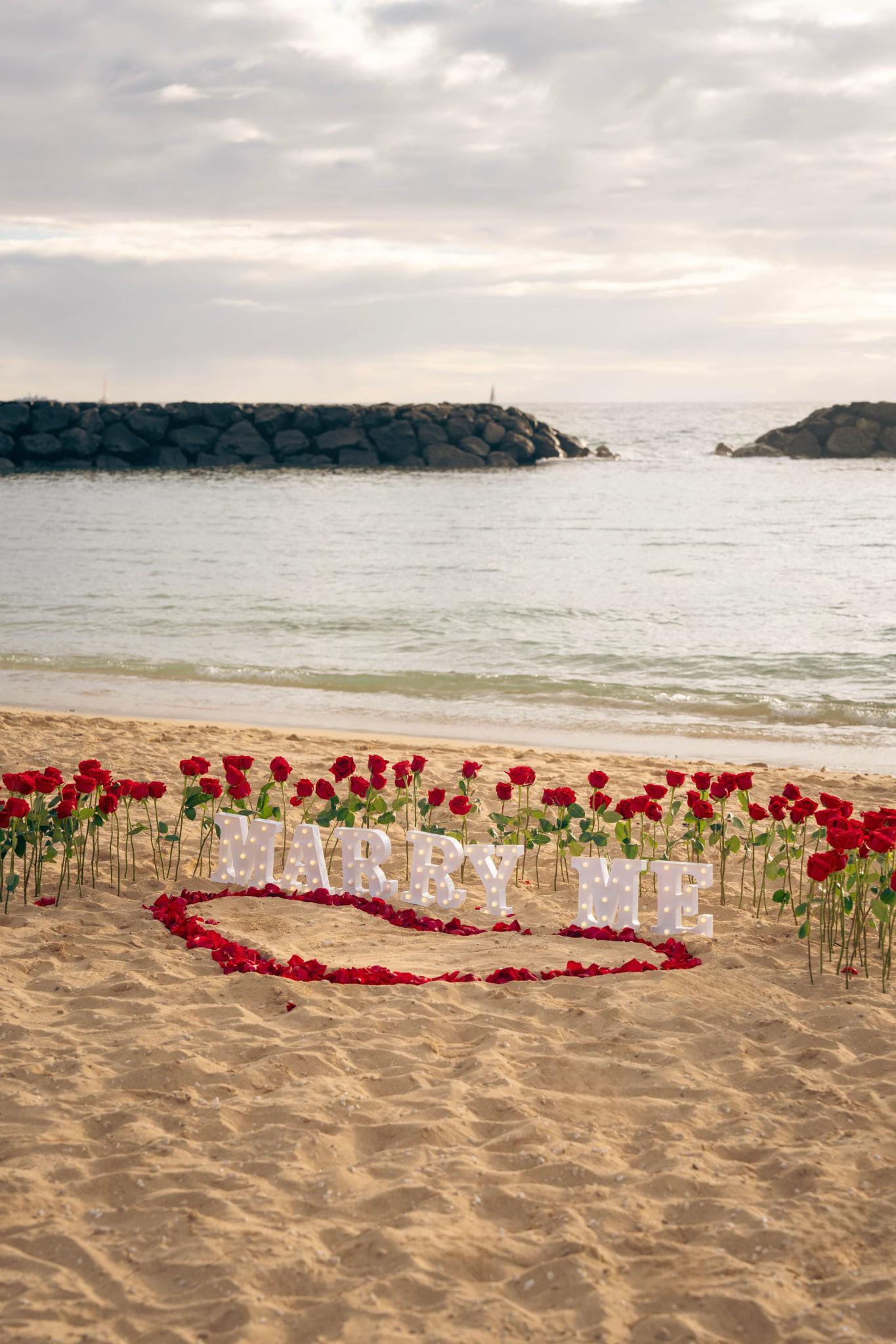 Hawaii Beach Proposal background + 30 minutes Photoshoot
